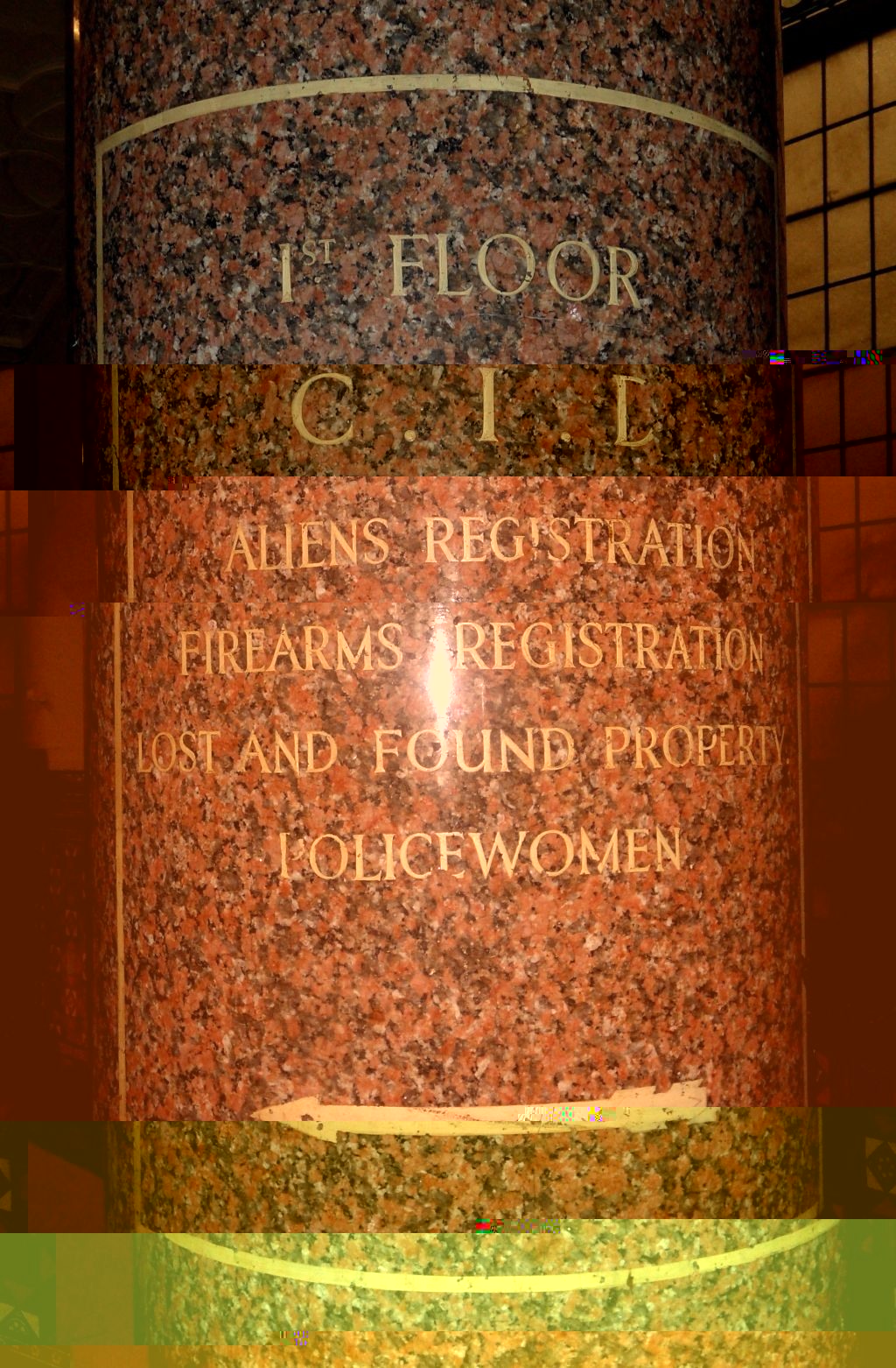 Police Pillar - Leeds Central library.jpg